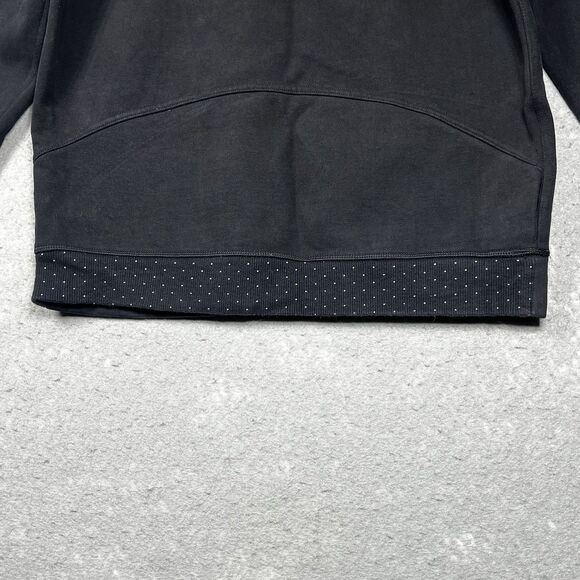 Lululemon Crewneck Womens Size 8 Black Keep Up Crew Cotton Fleece Pullover Faded - Picture 3 of 11